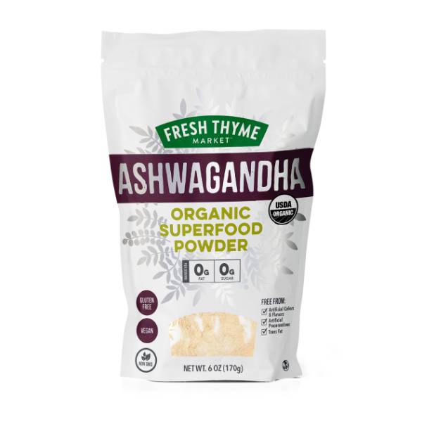 Fresh Thyme Ashwagandha Organic Superfood Powder