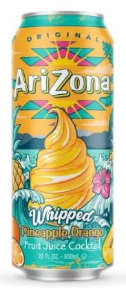 AriZona Whipped Pineapple Orange Fruit Juice Cocktail, Pineapple-Orange (22 fl oz)