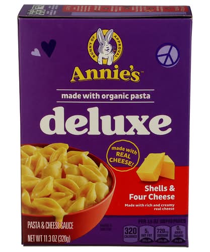 Annie's Homegrown Deluxe Rich & Creamy Shells & Four Cheese Macaroni & Cheese