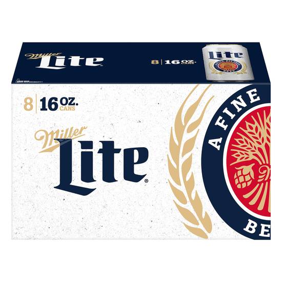 Miller Lite American Pilsner Light Beer (8 pack, 16 oz)