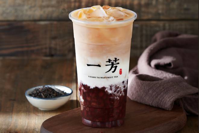 Red Bean Black Tea Latte 蜜紅豆鮮奶茶