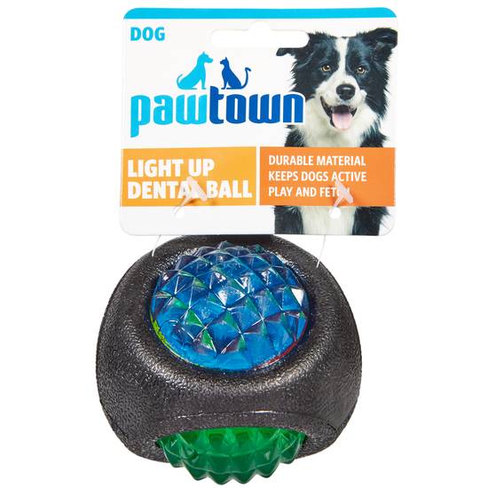 Pawtown Light Up Dental Ball Dog Toy (1 ct)