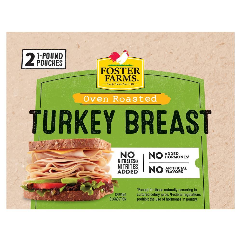 Foster Farms Oven Roasted Turkey Breast (16 oz, 2 ct)