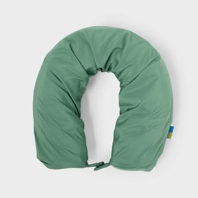 Open Story Packing Cube With Neck Pillow, Green