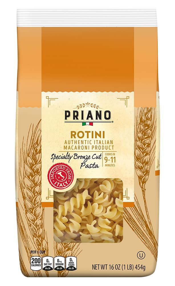 Priano Bronze Cut Rotini Pasta (16 oz)