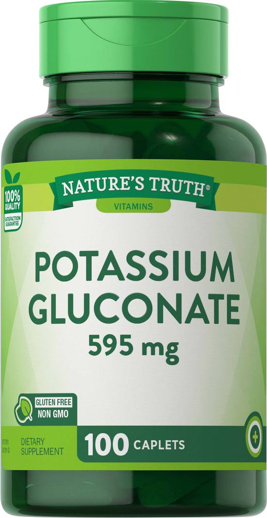 Nature's Truth Potassium Gluconate 595 mg Gluten Free (100 ct)