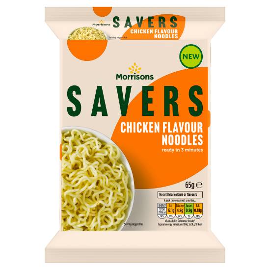 Morrisons Chicken, Savers Noodles (65g)