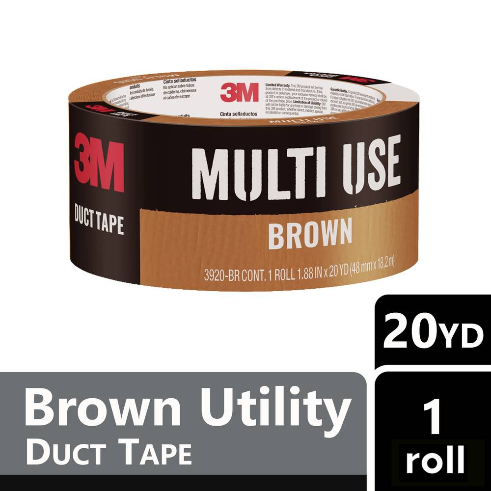 3M Brown Rubberized Duct Tape 1.88-in x 20 Yard(s) | 3920-BR