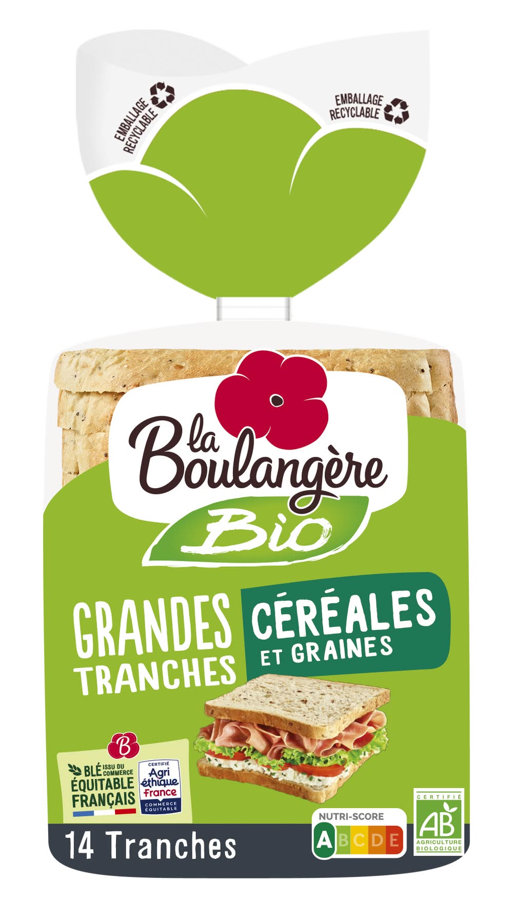 La Boulangère - Pain de mie bio grandes tranches céréales et graines (14)