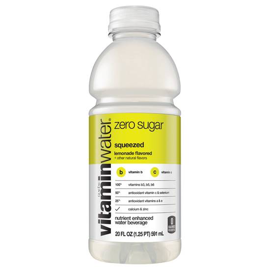 Vitaminwater Zero Sugar Lemonade Water (20 fl oz)
