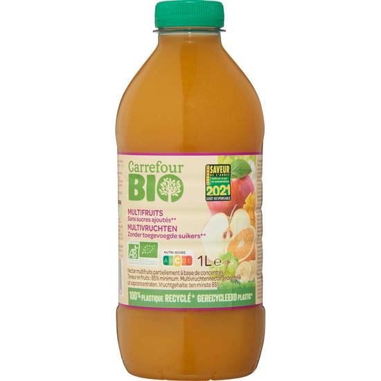 Carrefour Bio - Nectar bio multifruits sans sucres ajoutés (1 L)