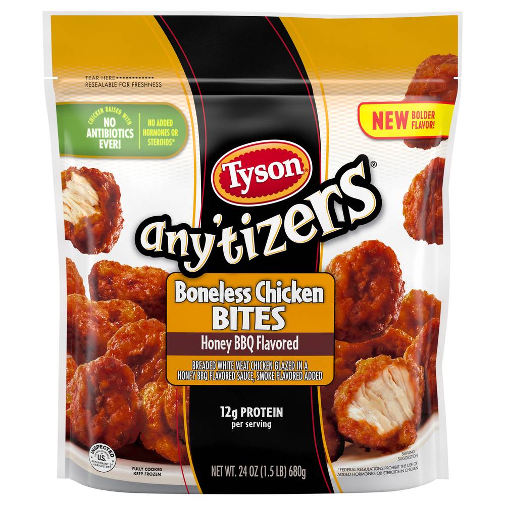 Tyson Boneless Chicken Bites, Honey Bbq (24 oz)