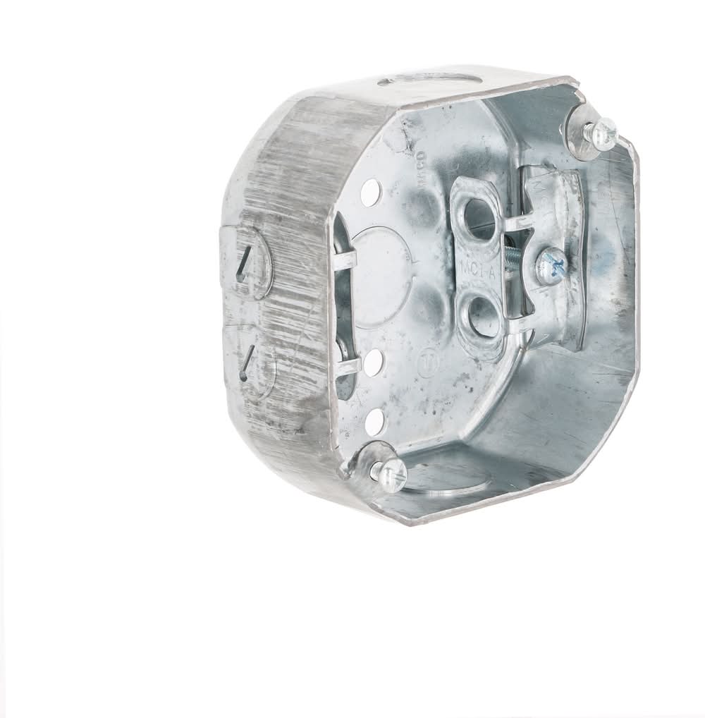 Hubbell RACO Galvanized steel New work/Old work Octagonal Electrical Box