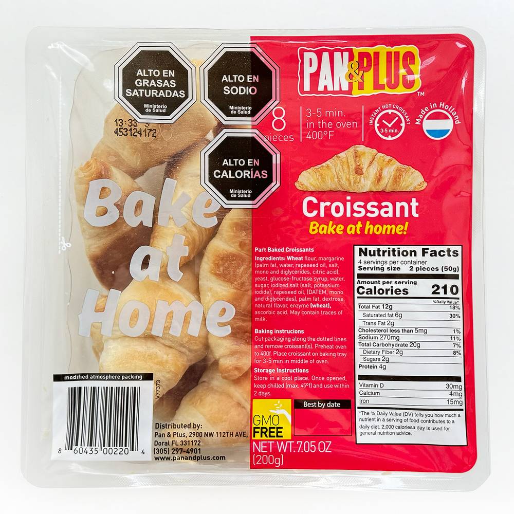 Delivery de Pan & Plus Mini croissant pre horneados a Domicilio | Uber Eats