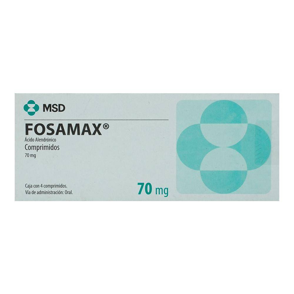 Msd fosamax ácido alendrónico comprimidos 70 mg (4 piezas)