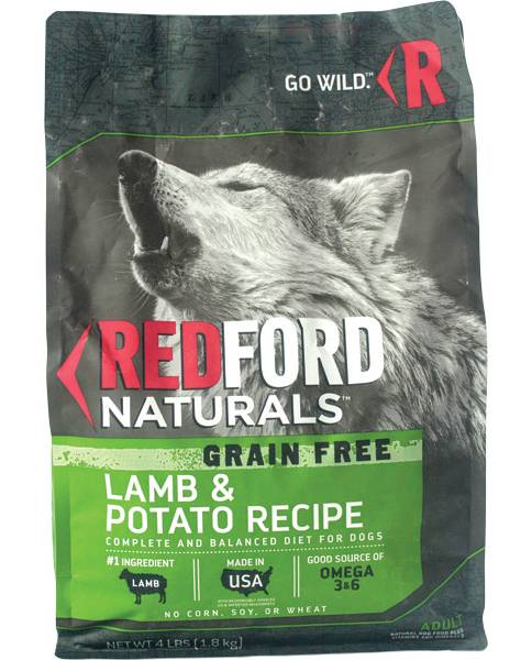 Redford Naturals Grain Free Lamb and Potato Recipe Dog Food, Adult (64 oz)