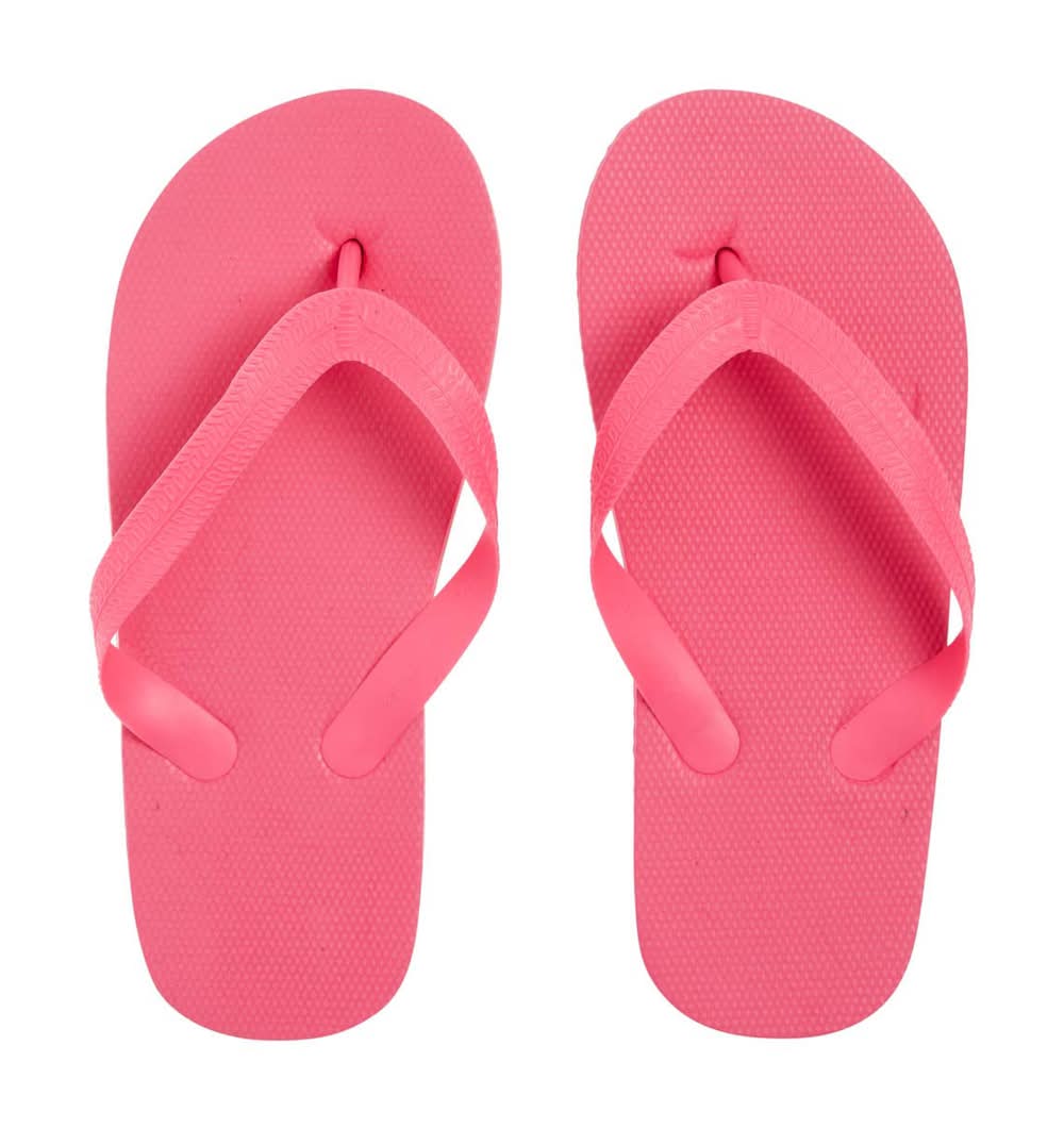 Plain Pink Flip Flops Small