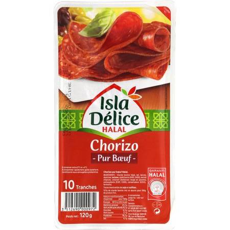 Isla Délice - Chorizo halal pur bœuf (10 pièces)