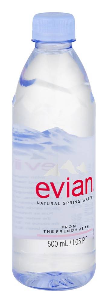 Evian Natural Spring Water (500 ml)