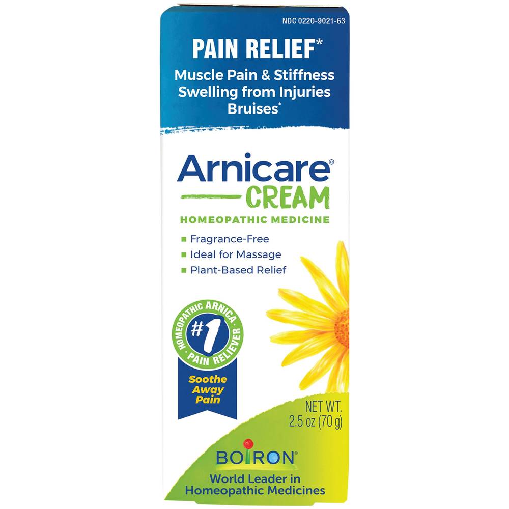 Arnicare Cream For Pain Relief - Homeopathic Medicine (2.5 Ounces)