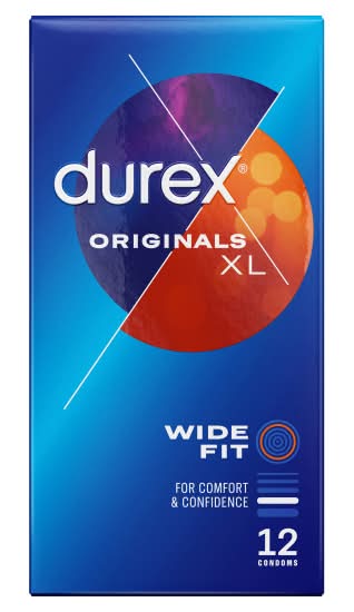 Durex XL, Originals Wide Fit Condoms (12 pack)