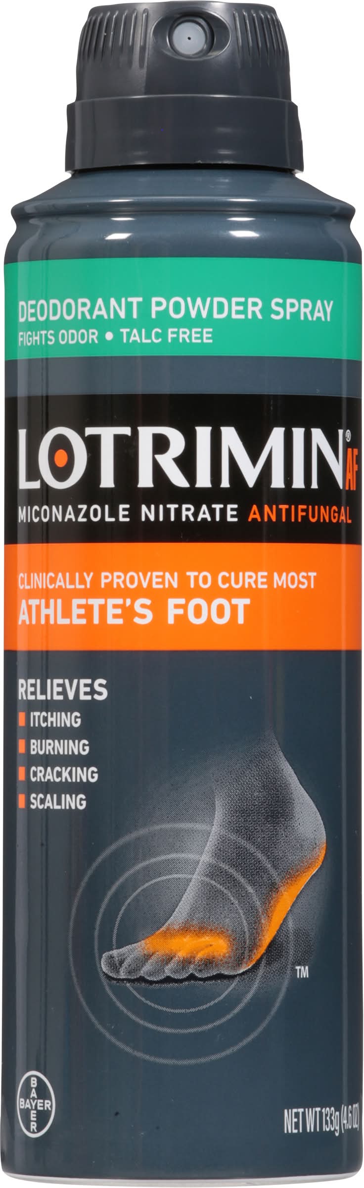 Lotrimin Deodorant Powder Spray For Athlete's Foot (4.6 oz)
