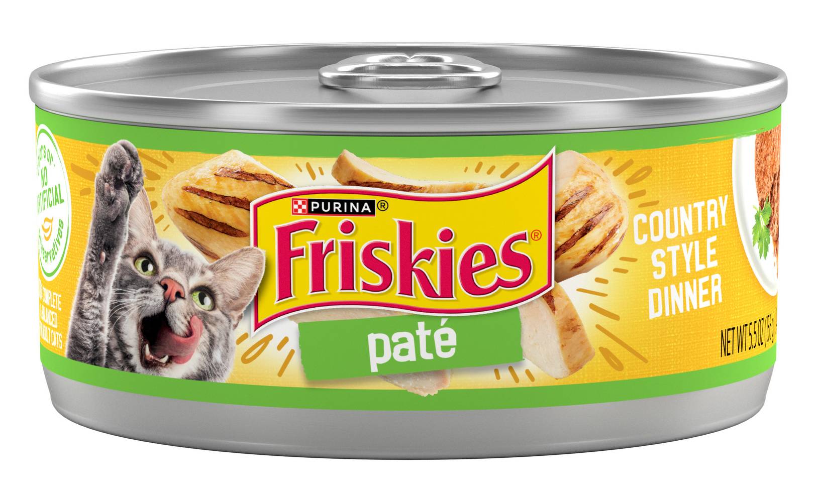 Friskies Pate Country Style Dinner Wet Cat Food (5.5 oz)