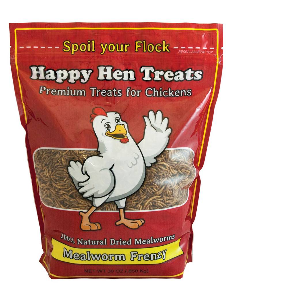 Happy Hen Treats Mealworm Frenzy Chicken Treats (Color: Assorted, Size: 30 Oz)