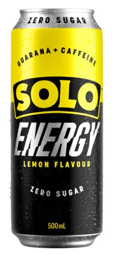 Solo Energy Lemon Zero Sugar 500ML