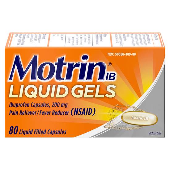 Motrin Pain Relief & Fever Reducer Liquid Gels (80 ct)