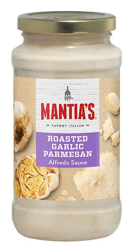 Mantia's Alfredo Sauce, Roasted Garlic Parmesan (15 oz)