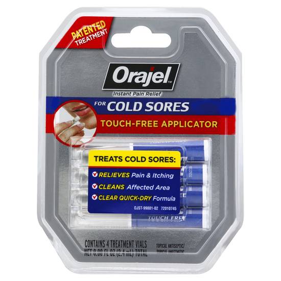 Orajel Cold Sore Opical Antiseptic/Anesthetic Treatment (4 ct)