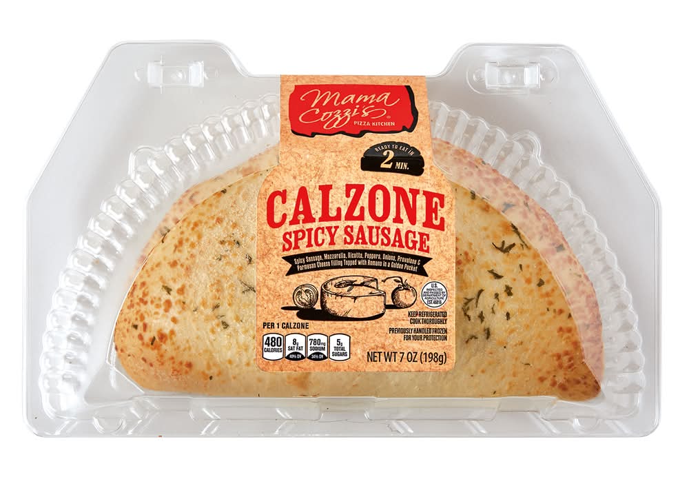 Mama Cozzi's Pizza Kitchen Calzone, Spicy Sausage (7 oz)