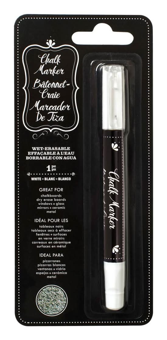 Party City Erasable Chalk Marker, White