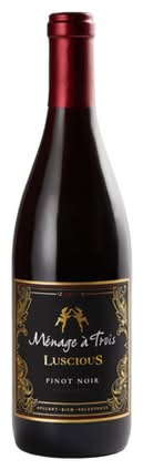 Menage a Trois Luscious Pinot Noir 750mL