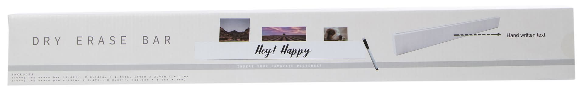 Dry Erase Bar & Picture Holder 23.62in x 2.44in