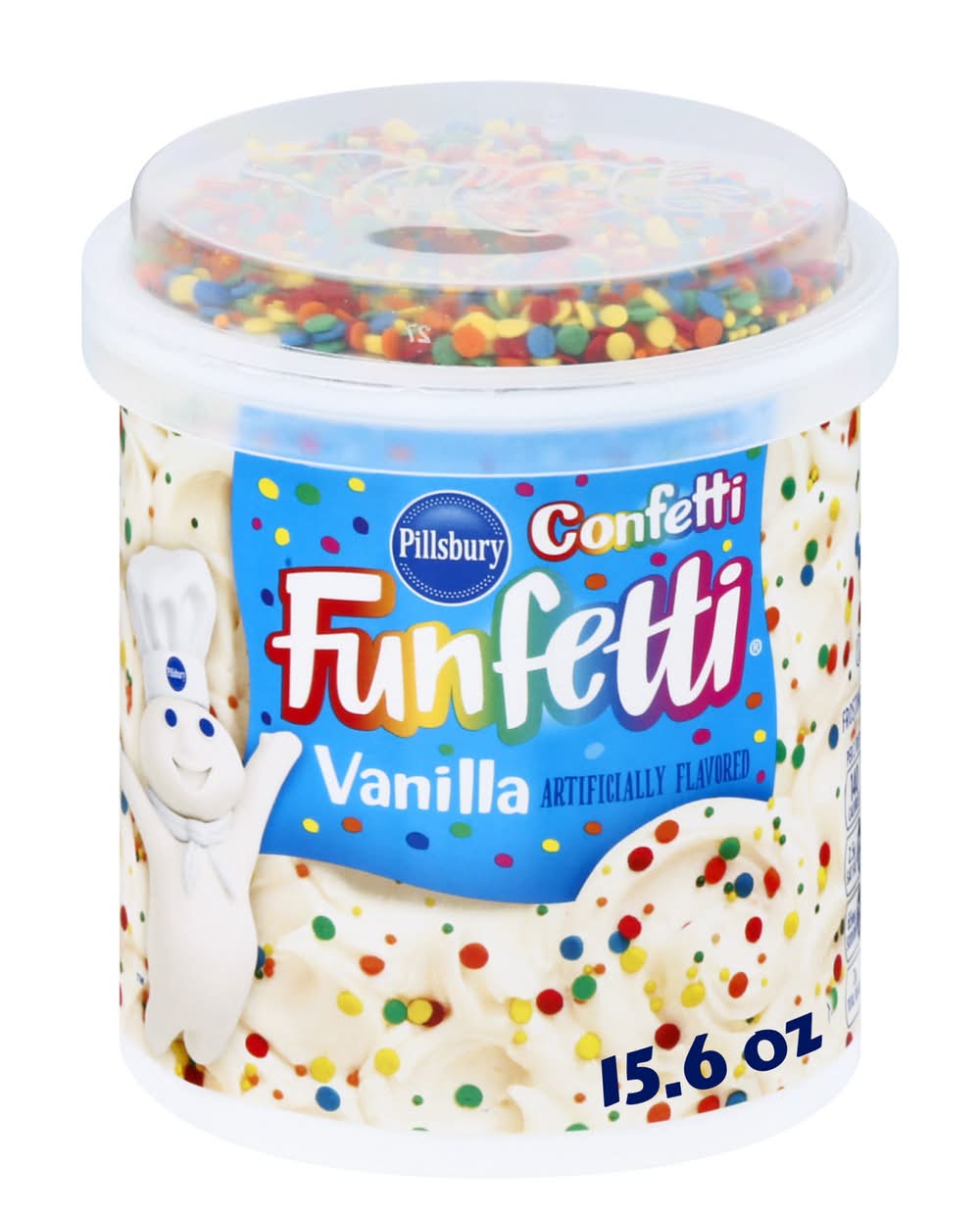 Pillsbury Confetti Funfetti Vanilla Frosting (15.6 oz)