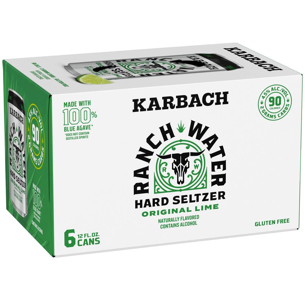 Karbach Brewing Co Original Ranch Water Hard Seltzer (6 ct, 12 fl oz)