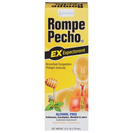 Rompe Pecho Expectorant Honey Bronchial Congestion Relief