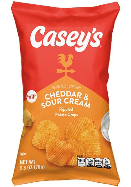 Casey's Cheddar & Sour Cream Chips 2.5oz