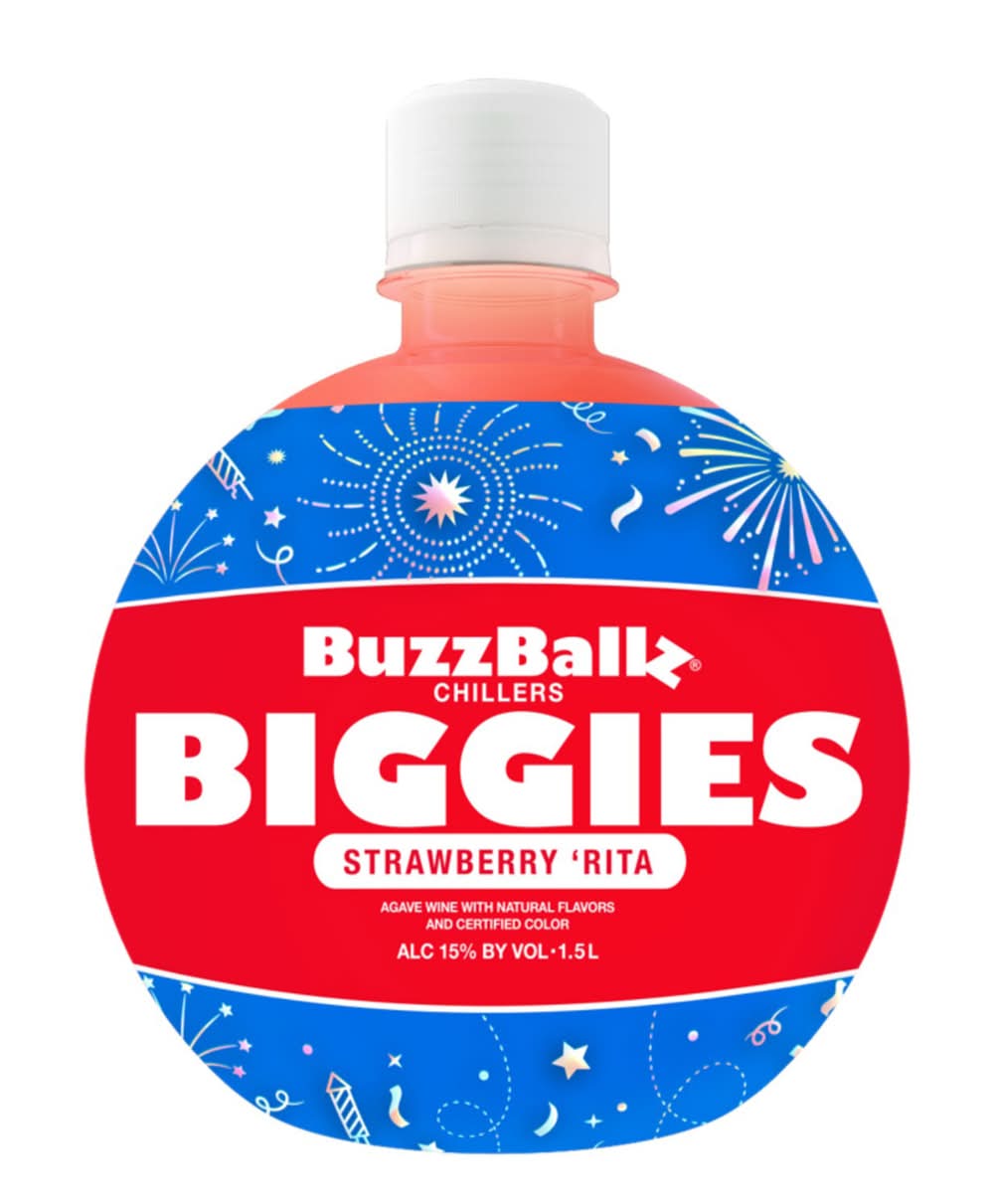 BuzzBallz Biggies Chillers Cocktail, Strawberry ‘Rita (1.5 L)