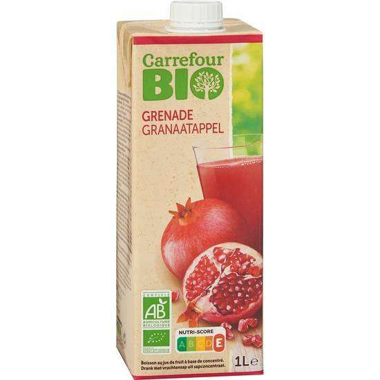 Carrefour Bio - Boisson jus de fruit à base de concentré (1 L) (grenade)