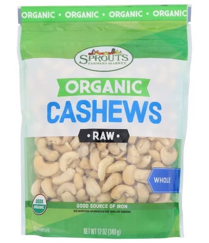 Sprouts Organic Raw Whole Cashews