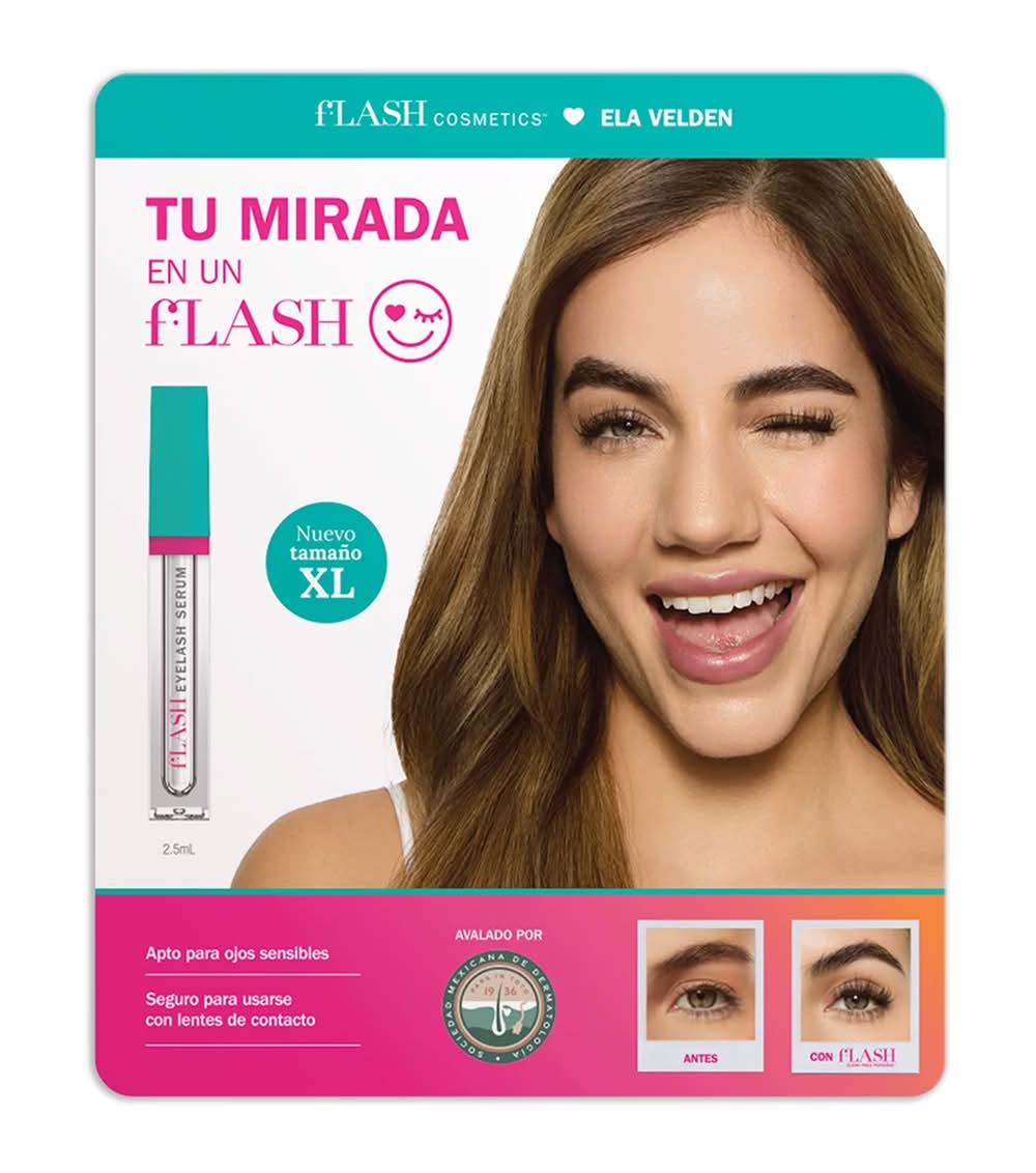 FLASH Cosmetics · Sérum para pestañas, XL (2,5 ml)