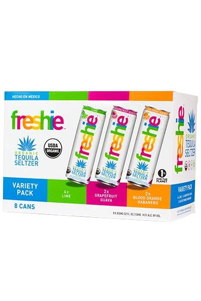 Freshie Organic Tequila Seltzer Variety pack (8x 12oz cans)
