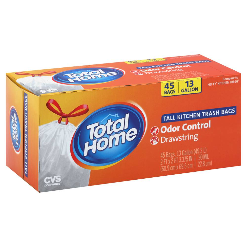 Total Home Tall Kitchen Trash Bags (45 ct)