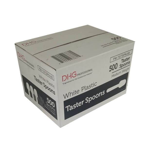 DHG Professional Plastic Taster Spoons, White (500 ct)