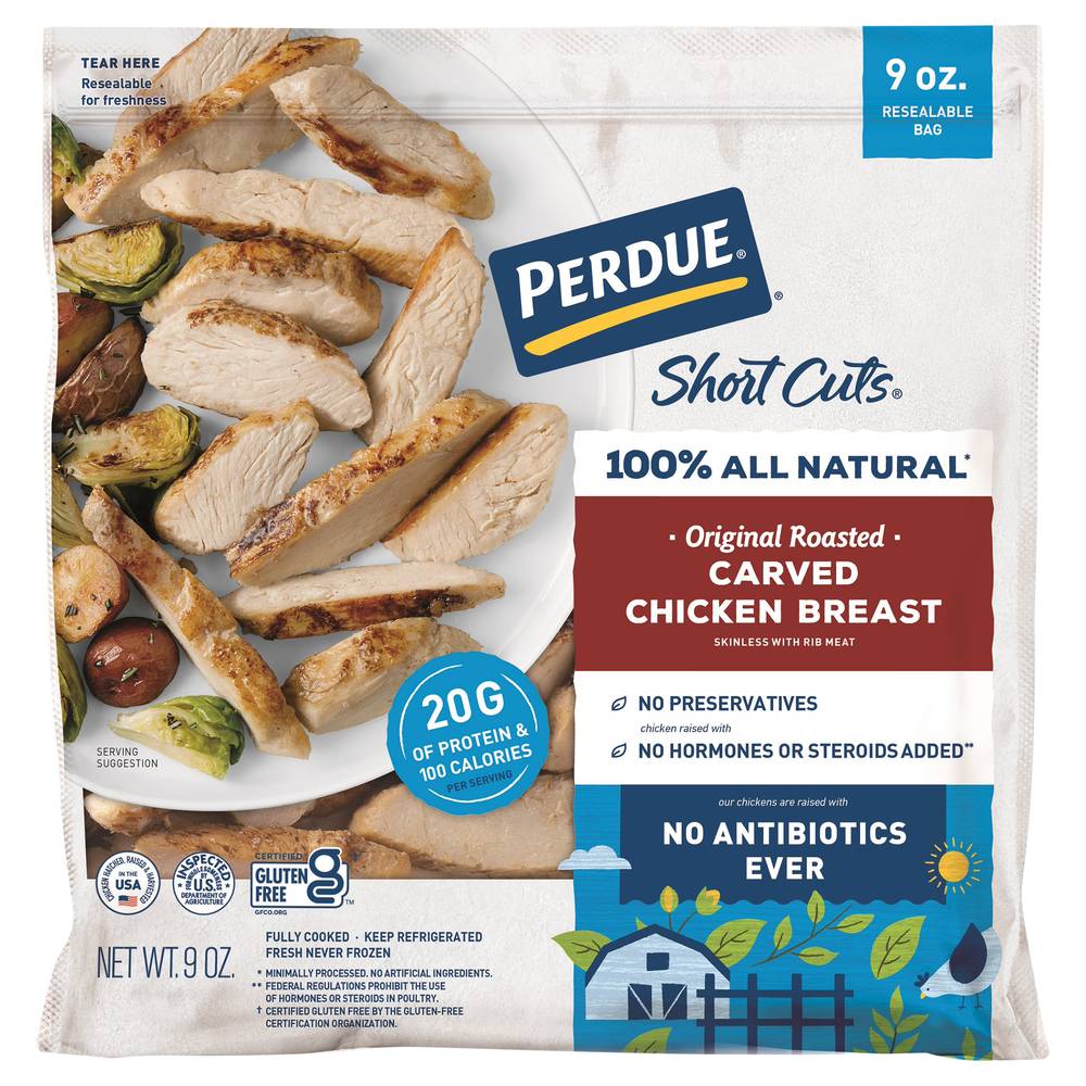 Perdue Short Cuts Carved Chicken Breast Original Roasted (9 oz)