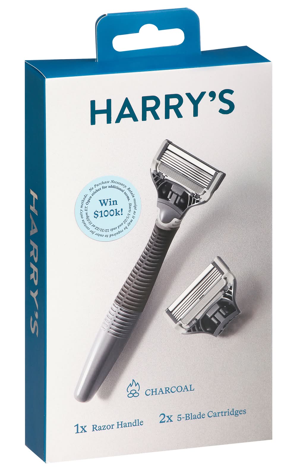 Harry's Charcoal 5-blade Razor Handle + Cartridges