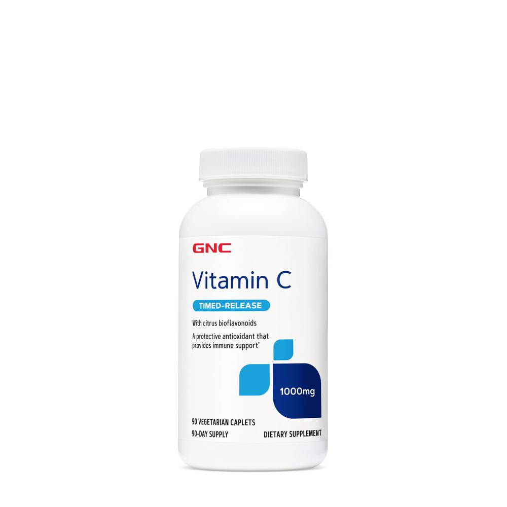 Gnc Vitamin C Time Released 1000mg (90 caplets)